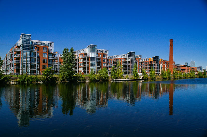 Montreal canal area